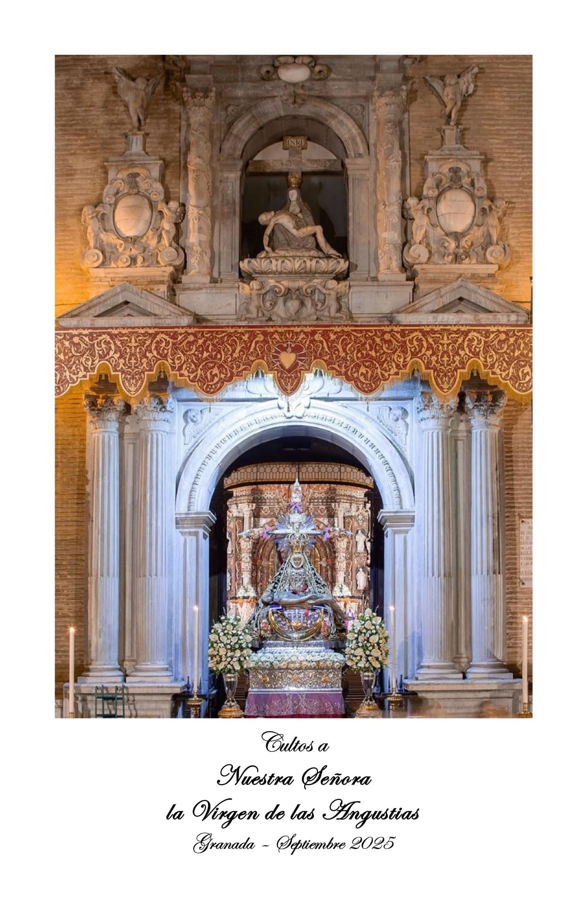Cultos a Nuestra Señora de las Angustias - Septiembre 2025